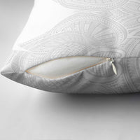 Samoan Traditional Art Tattoos Pillow Cover Tatau Roman Reigns White Color - Polynesian Pride