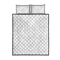 Samoan Traditional Art Tattoos Quilt Bed Set Tatau Roman Reigns White Color - Polynesian Pride