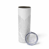 Samoan Traditional Art Tattoos Skinny Tumbler Tatau Roman Reigns White Color - Polynesian Pride