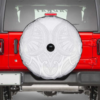 Samoan Traditional Art Tattoos Spare Tire Cover Tatau Roman Reigns White Color - Polynesian Pride