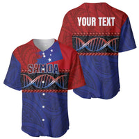Personalised Samoan DNA-Proud of Samoa Baseball Jersey Polynesian Patterns - Polynesian Pride