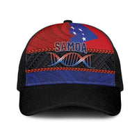 Samoan DNA-Proud of Samoa Baseball Net Cap Polynesian Patterns LT03 One Size Black Multicolor - Polynesian Pride