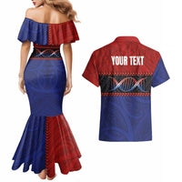 Personalised Samoan DNA-Proud of Samoa Couples Matching Mermaid Dress and Hawaiian Shirt Polynesian Patterns LT03 - Polynesian Pride