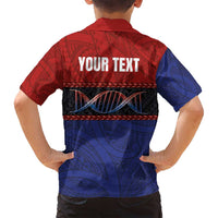 Personalised Samoan DNA-Proud of Samoa Family Matching Long Sleeve Bodycon Dress and Hawaiian Shirt Polynesian Patterns - Polynesian Pride