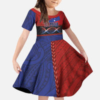 Personalised Samoan DNA-Proud of Samoa Family Matching Long Sleeve Bodycon Dress and Hawaiian Shirt Polynesian Patterns - Polynesian Pride