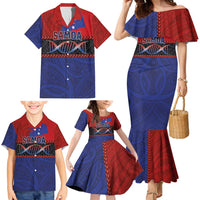 Personalised Samoan DNA-Proud of Samoa Family Matching Mermaid Dress and Hawaiian Shirt Polynesian Patterns LT03 - Polynesian Pride