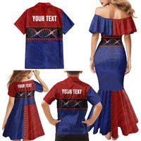 Personalised Samoan DNA-Proud of Samoa Family Matching Mermaid Dress and Hawaiian Shirt Polynesian Patterns LT03 - Polynesian Pride