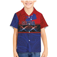 Personalised Samoan DNA-Proud of Samoa Family Matching Mermaid Dress and Hawaiian Shirt Polynesian Patterns LT03 Son's Shirt Multicolor - Polynesian Pride