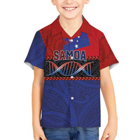 Personalised Samoan DNA-Proud of Samoa Family Matching Puletasi and Hawaiian Shirt Polynesian Patterns LT03 Son's Shirt Multicolor - Polynesian Pride