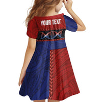 Personalised Samoan DNA-Proud of Samoa Family Matching Short Sleeve Bodycon Dress and Hawaiian Shirt Polynesian Patterns - Polynesian Pride