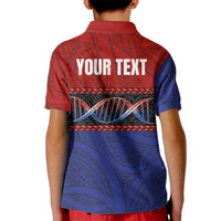Personalised Samoan DNA-Proud of Samoa Kid Polo Shirt Polynesian Patterns LT03 - Polynesian Pride