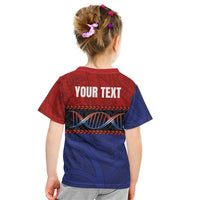 Personalised Samoan DNA-Proud of Samoa Kid T Shirt Polynesian Patterns LT03 - Polynesian Pride