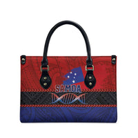 Samoan DNA-Proud of Samoa Leather Bag Polynesian Patterns - Polynesian Pride