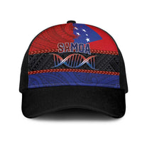 Samoan DNA-Proud of Samoa Mesh Trucker Cap Polynesian Patterns LT03 One Size Black Multicolor - Polynesian Pride