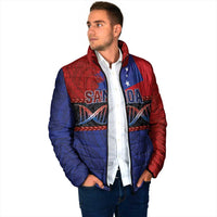 Personalised Samoan DNA-Proud of Samoa Padded Jacket Polynesian Patterns - Polynesian Pride
