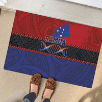 Samoan DNA-Proud of Samoa Rubber Doormat Polynesian Patterns - Polynesian Pride