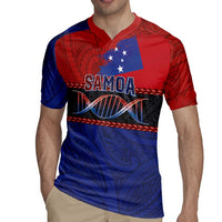 Personalised Samoan DNA-Proud of Samoa Rugby Jersey Polynesian Patterns - Polynesian Pride