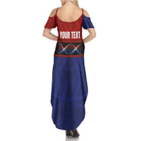 Personalised Samoan DNA-Proud of Samoa Summer Maxi Dress Polynesian Patterns LT03 - Polynesian Pride