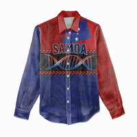 Personalised Samoan DNA-Proud of Samoa Women Casual Shirt Polynesian Patterns - Polynesian Pride