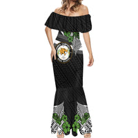 Hawaii James Campbell High School Mermaid Dress Kakau Pattern Black Version LT03 - Polynesian Pride