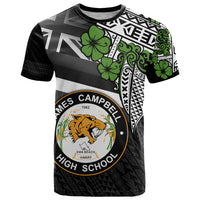 Hawaii James Campbell High School T Shirt Kakau Pattern Black Version LT03 Black - Polynesian Pride