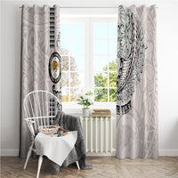 Custom Hawaii James Campbell High School Window Curtain Tribal Kakau Pattern LT03 - Polynesian Pride