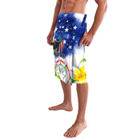 Custom Northern Mariana Islands Commonwealth Covenant Day Lavalava Plumeria Flower Splash Style LT03 - Polynesian Pride