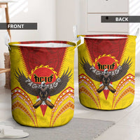 American Samoa Fautasi Race Laundry Basket Pago Pago-Aeto Samoan Tattoo and Eagle LT03 - Polynesian Pride