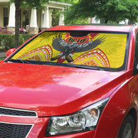 American Samoa Fautasi Race Auto Sun Shade Pago Pago-Aeto Samoan Tattoo and Eagle LT03 - Polynesian Pride