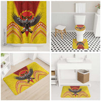 American Samoa Fautasi Race Bathroom Set Pago Pago-Aeto Samoan Tattoo and Eagle LT03 - Polynesian Pride