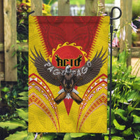 American Samoa Fautasi Race Garden Flag Pago Pago-Aeto Samoan Tattoo and Eagle LT03 Garden Flag Yellow - Polynesian Pride