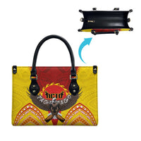 American Samoa Fautasi Race Leather Bag Pago Pago-Aeto Samoan Tattoo and Eagle LT03 - Polynesian Pride