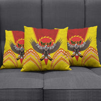 American Samoa Fautasi Race Pillow Cover Pago Pago-Aeto Samoan Tattoo and Eagle LT03 - Polynesian Pride
