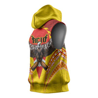 American Samoa Fautasi Race Sleeveless Hoodie Pago Pago-Aeto Samoan Tattoo and Eagle LT03 - Polynesian Pride