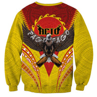 American Samoa Fautasi Race Sweatshirt Pago Pago-Aeto Samoan Tattoo and Eagle LT03 - Polynesian Pride