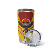 American Samoa Fautasi Race Tumbler Cup Pago Pago-Aeto Samoan Tattoo and Eagle LT03 - Polynesian Pride