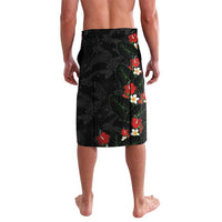 Hawaiian Taro Leaves-Hibiscus and Plumeria Lavalava Floral Tribal Tattoo Motif