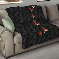 Hawaiian Taro Leaves-Hibiscus and Plumeria Quilt Floral Tribal Tattoo Motif