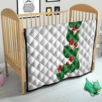 Hawaiian Taro Leaves-Hibiscus and Plumeria Quilt Polynesian Art-Kakau Tattoo White