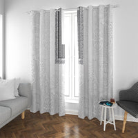 Philippines Polynesian Jasmine Pattern Window Curtain With Barong Tagalog White Style