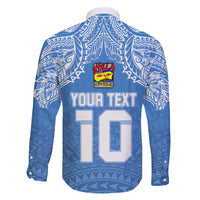 Custom Hela Wigmen Rugby Family Matching Puletasi Dress and Hawaiian Shirt Papua New Guinea Polynesian Tattoo LT03 - Polynesian Pride