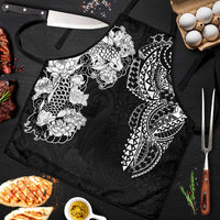 Japanese Irezumi and Hawaiian Polynesian Art Tattoo Apron Black Color LT03 Black - Polynesian Pride