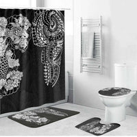 Japanese Irezumi and Hawaiian Polynesian Art Tattoo Bathroom Set Black Color - Polynesian Pride