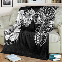 Japanese Irezumi and Hawaiian Polynesian Art Tattoo Blanket Black Color - Polynesian Pride