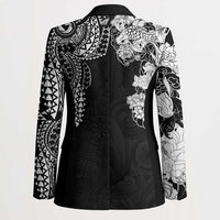 Japanese Irezumi and Hawaiian Polynesian Art Tattoo Blazer Black Color LT03 - Polynesian Pride