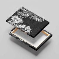 Japanese Irezumi and Hawaiian Polynesian Art Tattoo Canvas Wall Art Black Color LT03 - Polynesian Pride