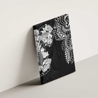 Japanese Irezumi and Hawaiian Polynesian Art Tattoo Canvas Wall Art Black Color LT03 - Polynesian Pride