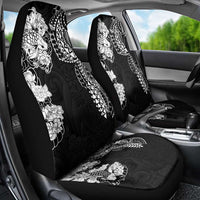 Japanese Irezumi and Hawaiian Polynesian Art Tattoo Car Seat Cover Black Color - Polynesian Pride