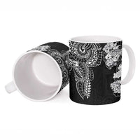 Japanese Irezumi and Hawaiian Polynesian Art Tattoo Ceramic Mug Black Color LT03 - Polynesian Pride