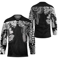 Japanese Irezumi and Hawaiian Polynesian Art Tattoo Hockey Jersey Black Color LT03 - Polynesian Pride